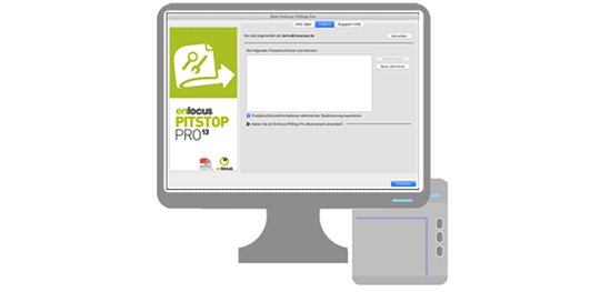 Über das Lizenzfenster kann eine Aktivierung durchgeführt werden.