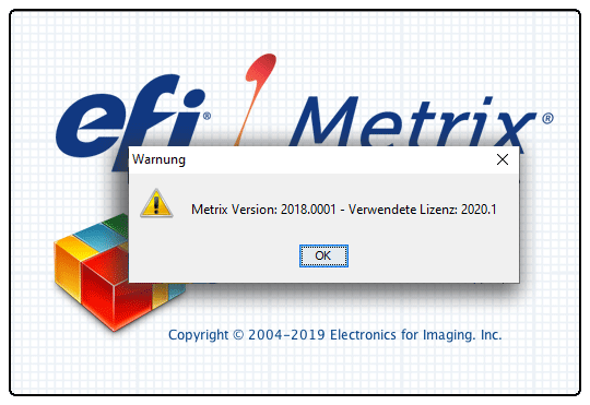Eine neue Lizenz wurde automatisch übermittelt