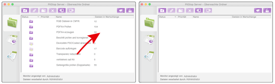 Animation, Wechsel von altem PitStop Server auf neuen PitStop Server