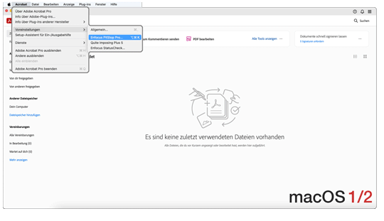 Zugriff über die PitStop Grundeinstellug