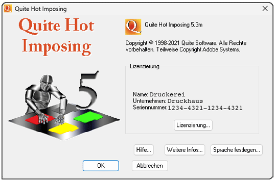 Startbildschirm von Quite Hot Imposing