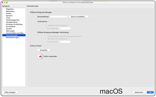 PitStop Grundeinstellung-Lizenzsierung